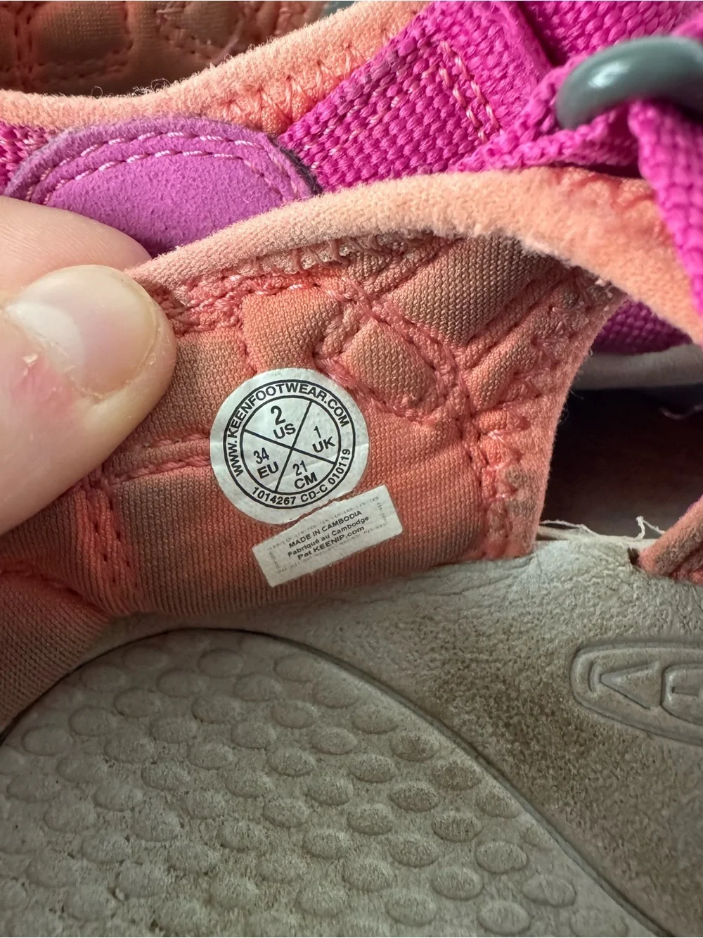 Keen Newport H2 Sandals Pink Youth Kids Size 2